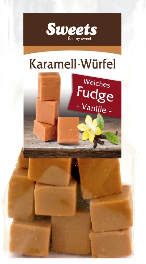 Fudge-Weichkaramelle Vanille / Кубики из ванильно-карамельной помадки