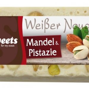 Weißer Nougat mit Pistazien & Mandeln / Нежная нуга с фисташками и миндалем